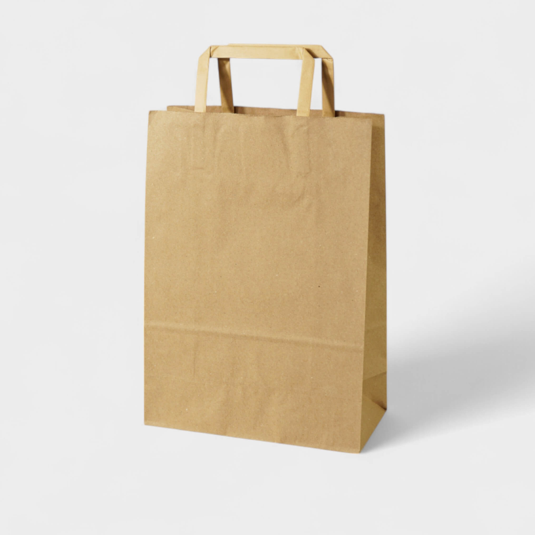 Natural Kraft Shopping Bag with Flat Paper Handles - image 1