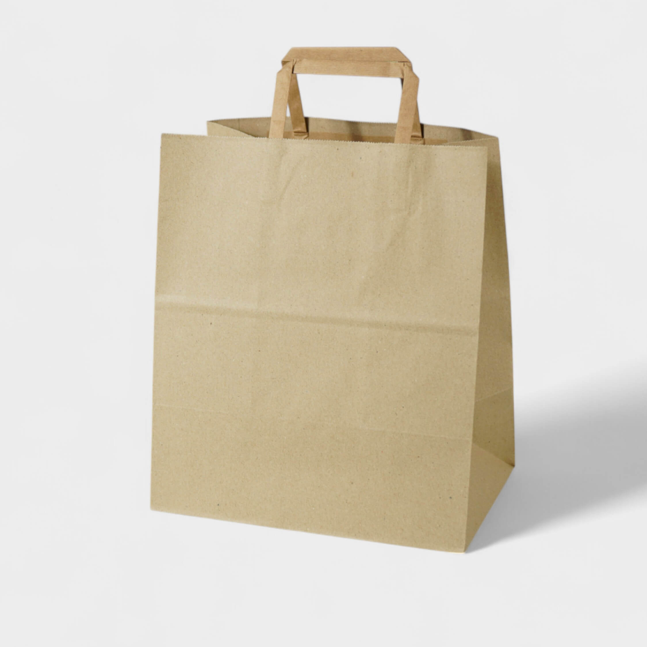 Natural Kraft Shopping Bag with Flat Paper Handles - image 1