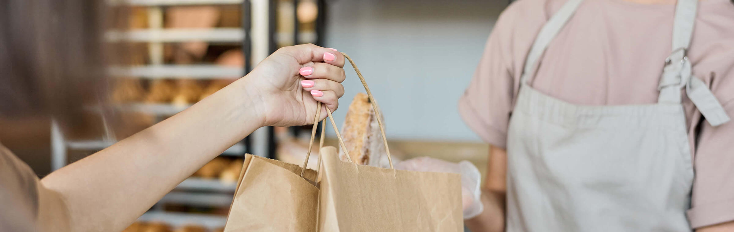 Paper bags ready for professional production