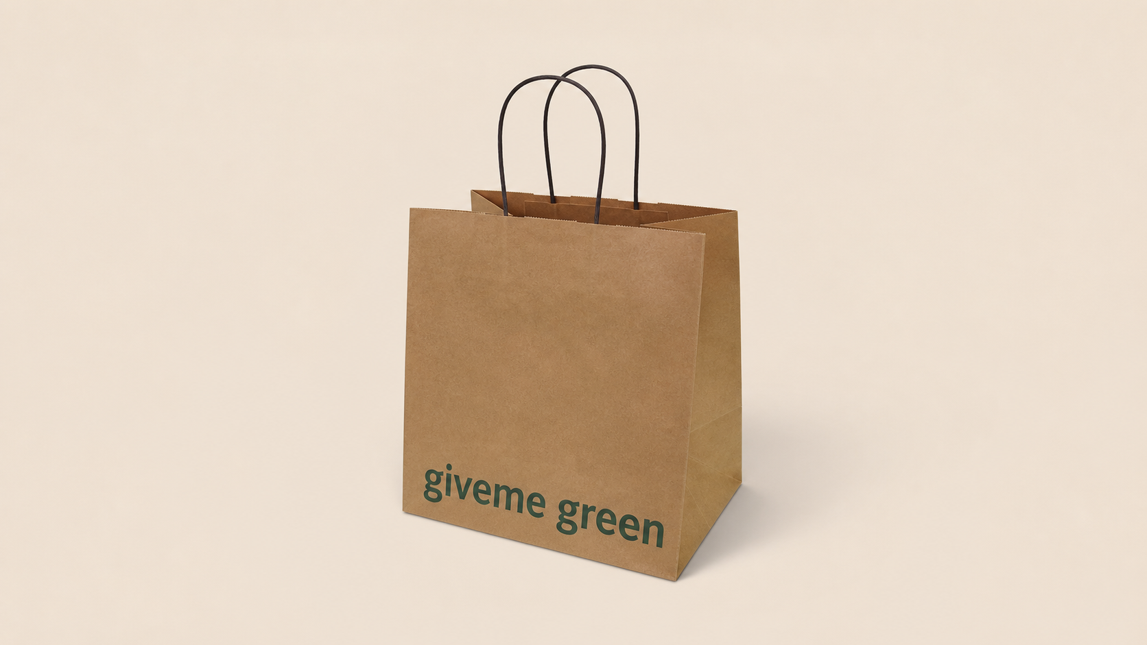 Machine-made printed paper bag