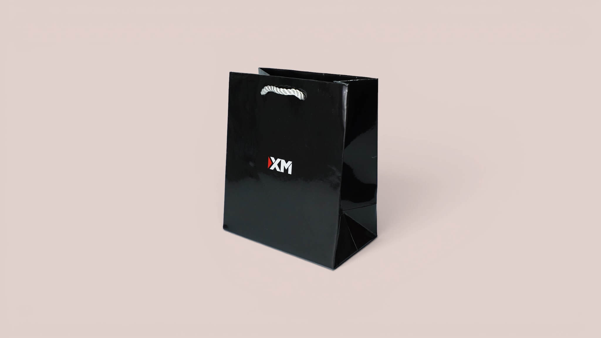 Gloss laminated coated paper bag with two-color full-bleed printing